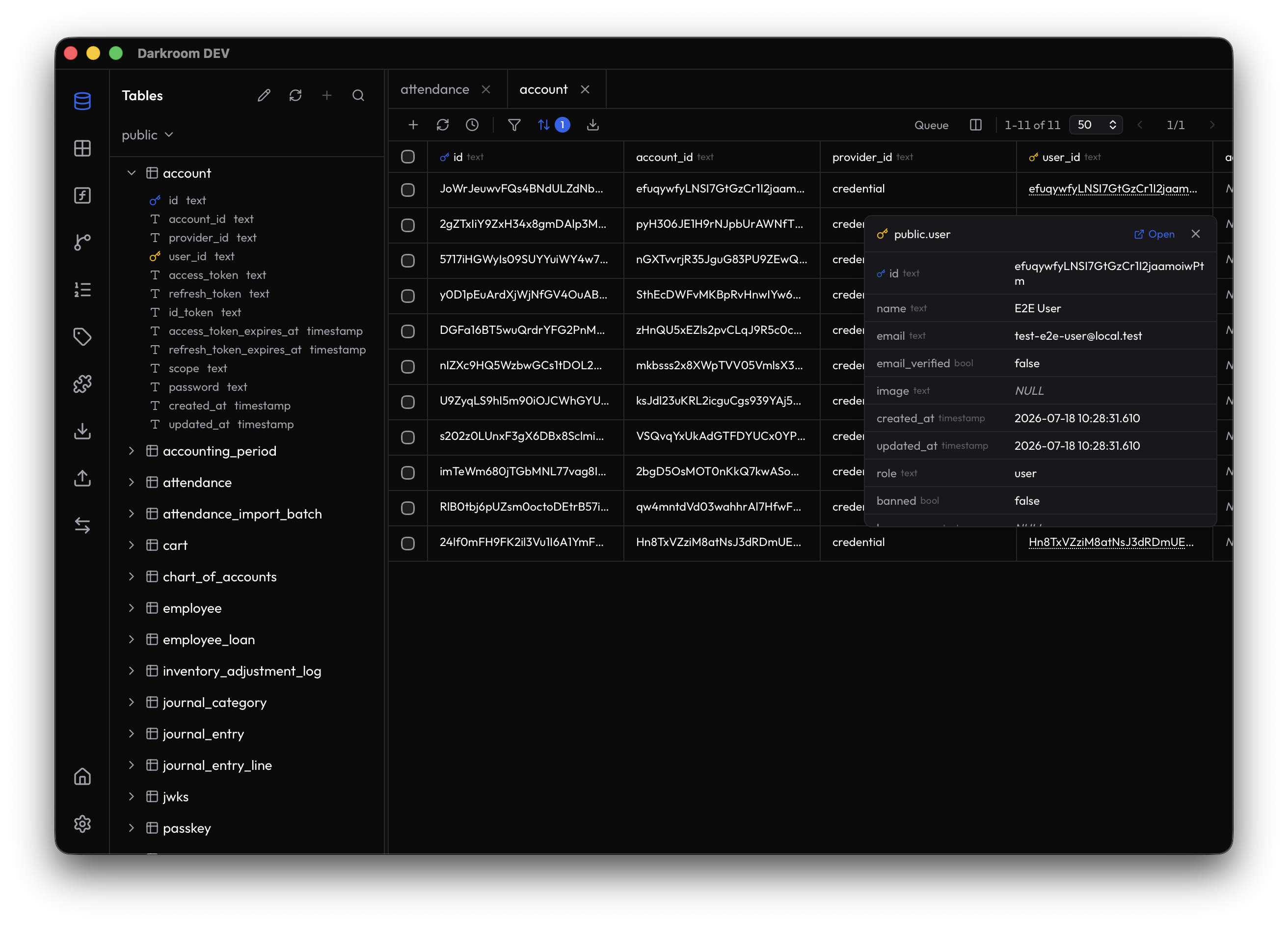 Data grid with FK preview